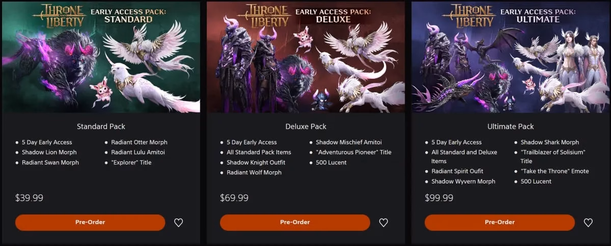 Available game editions