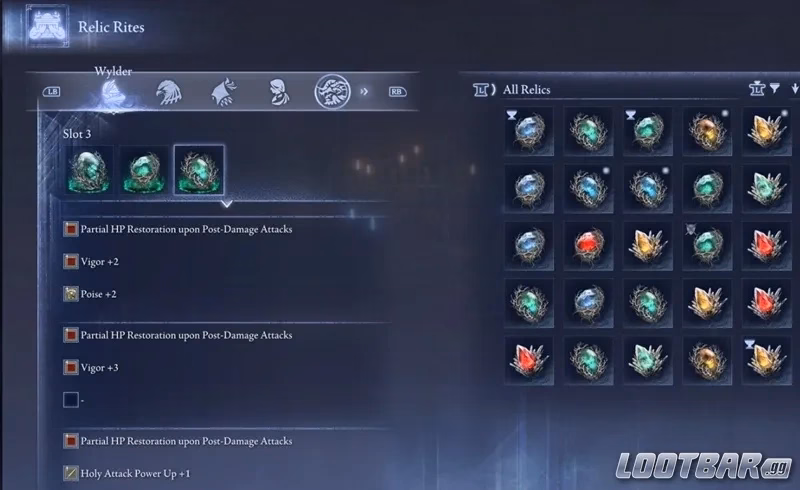 Elden Ring Nightreign Wylder - Partial HP Restoration Upon Post-Damage 